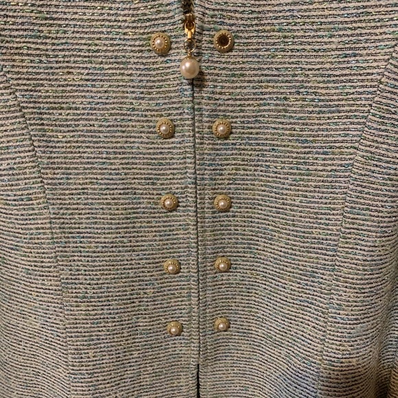 St John Collection Blue Jacket & Zip Front Size 6 - Picture 2 of 8
